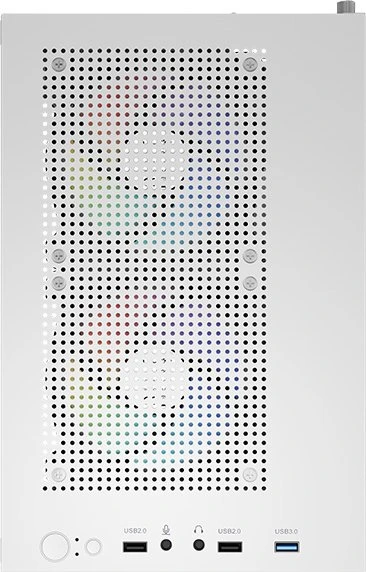 AeroCool CS-111 [V2] White, Glasfenster