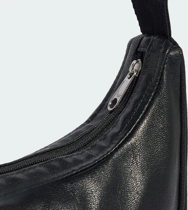 adidas Adicolor Metallic-PU Half Moon Schultertasche schwarz