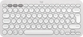 Logitech K380s Pebble Keys 2, weiß, Logi Bolt, USB/Bluetooth, ES (920-011828)