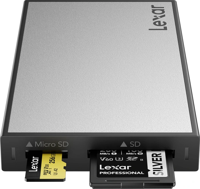 Lexar Professional Workflow SD/microSD UHS-II Card Reader (WF710), USB-C 3.1 [Buchse]