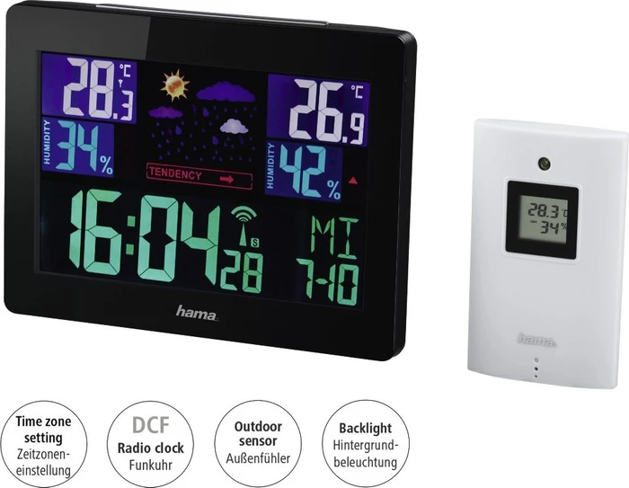 Hama EWS-1400 Color Funkwetterstation, digital