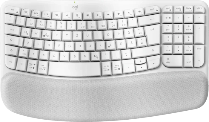 Logitech Wave Keys, Grauweiß, Logi Bolt, USB/Bluetooth, DE