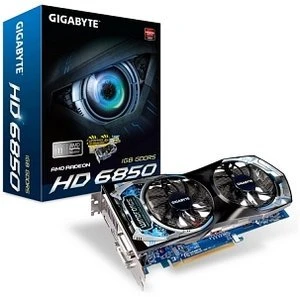 GIGABYTE Radeon HD 6850, 1GB GDDR5, 2x DVI, HDMI, DP
