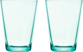Iittala Kartio Trinkglas 400ml wassergrün, 2 Stück