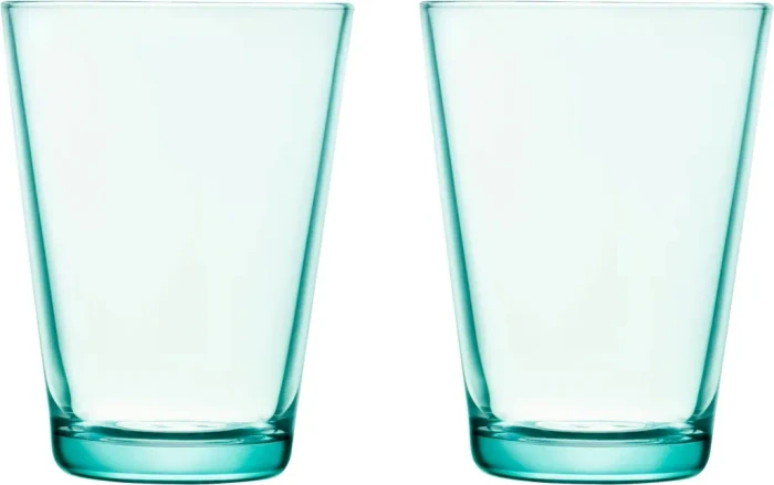 Iittala Kartio Trinkglas 400ml wassergrün, 2 Stück
