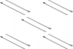 DeLOCK Edelstahl Kabelbinder, 7.9mm, 200mm, edelstahl, 10 Stück