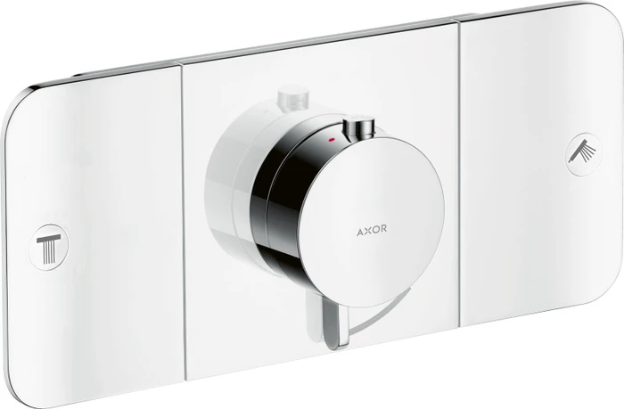Hansgrohe Axor One Thermostat mit 2 Ventilen edelstahloptik
