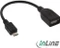 InLine Micro-USB OTG Adapterkabel, Micro-B Stecker auf Buchse A, 0.15m Vorschaubild