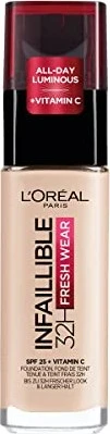L'Oréal Infaillible 32H Fresh Wear Make-Up Foundation 015 porcelain LSF25, 30ml