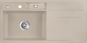 systemceram Bela 100 F Einbau Becken links mit Ablauffernbedienung fango
