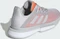 adidas Solematch Bounce Clay Court light solid grey/hi-res coral (Damen) Vorschaubild