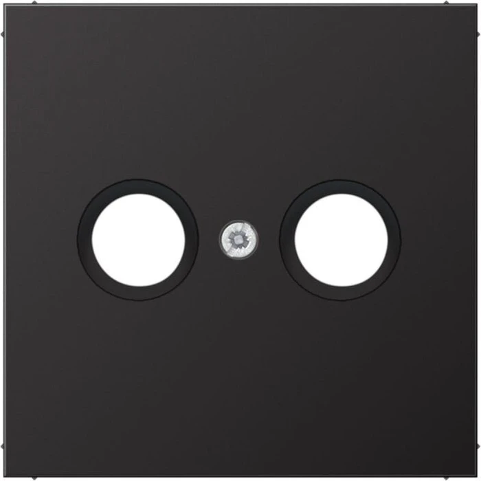 Jung AL 2990 TV D Abdeckung f. 2-Loch SAT-TV-Dose dark