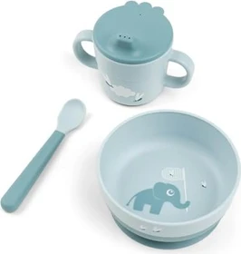 Done by Deer Foodie first meal Kinderservice elphee blau, 3-tlg.