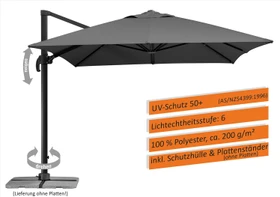 Schneider Rhodos Grande Sonnenschirm 400x300cm anthrazit
