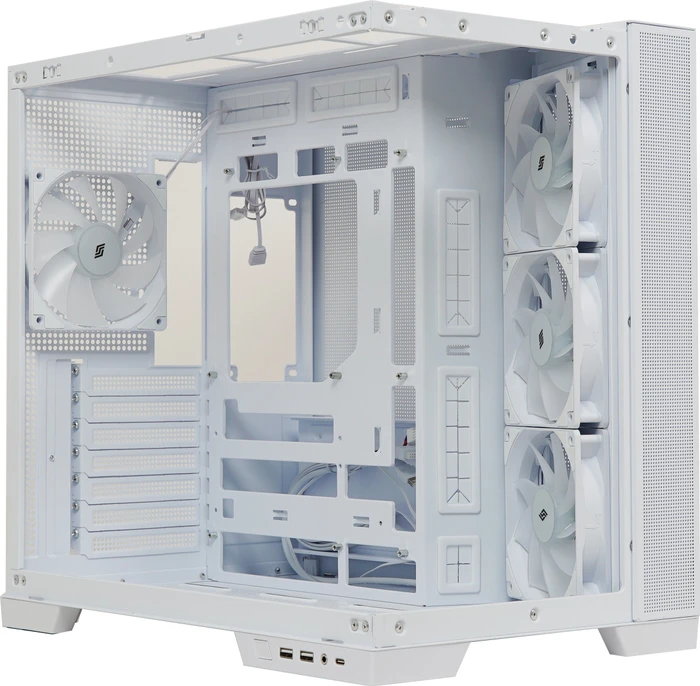 Silentware View A-RGB White, Glasfenster