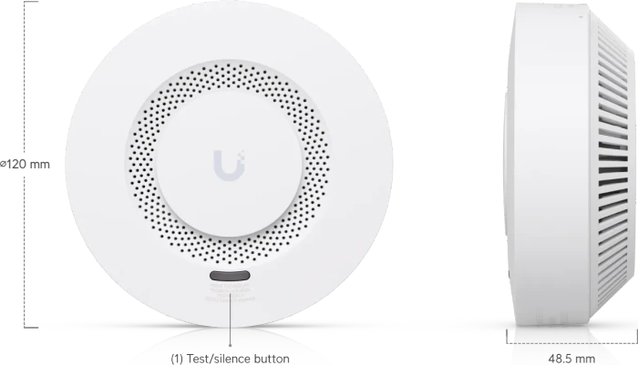 Ubiquiti Rauch- und Kohlemmonoxidmelder, weiß