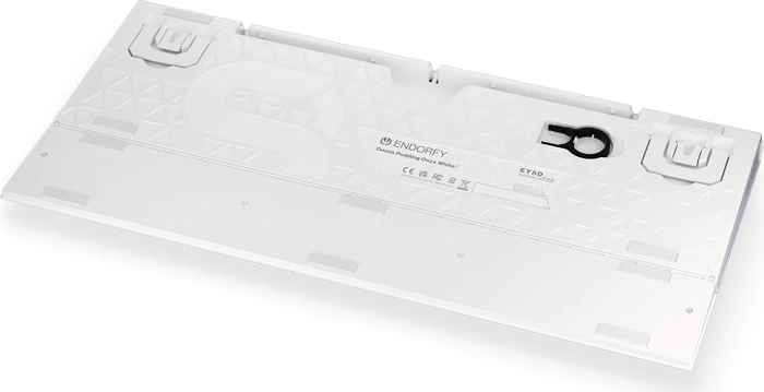 Endorfy Omnis Pudding, Onyx White, PBT, LEDs RGB, Kailh BROWN, USB, DE