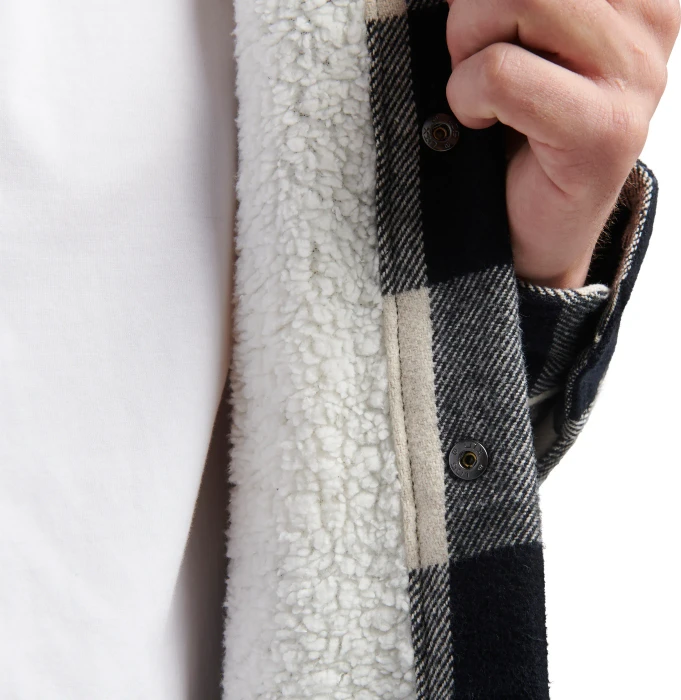 Black Diamond Project Lined Flannel Hemd langarm black/off white (Herren)