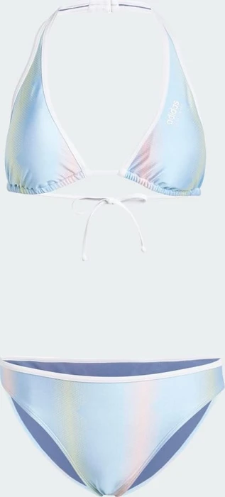 adidas Tiro Bikini-Set glow blue/white (Damen)