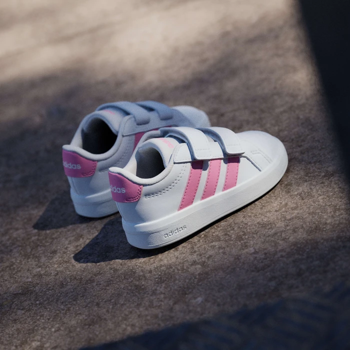 adidas Grand Court 3.0 cloud white/bliss pink (Junior)
