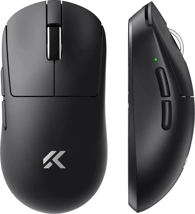 Mchose A7 V2 Ultra+ 8K Lightweight Wireless Gaming Mouse mit Ladestation, schwarz, USB/Bluetooth