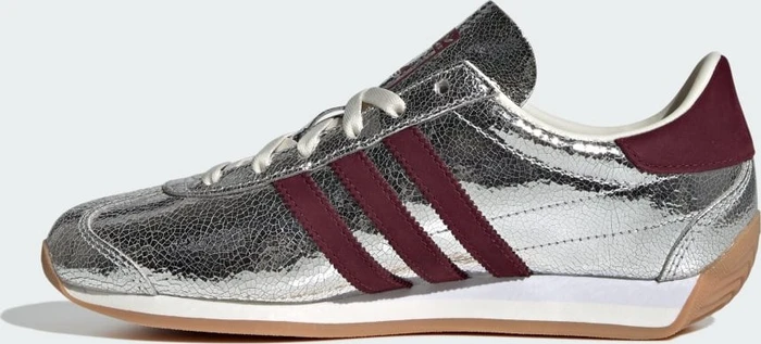 adidas Country OG silver metallic/maroon/off white