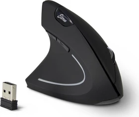 Inter-Tech Eterno KM-206L kabellose ergonomische Vertikal-Maus für Linkshänder schwarz, USB (88884102)