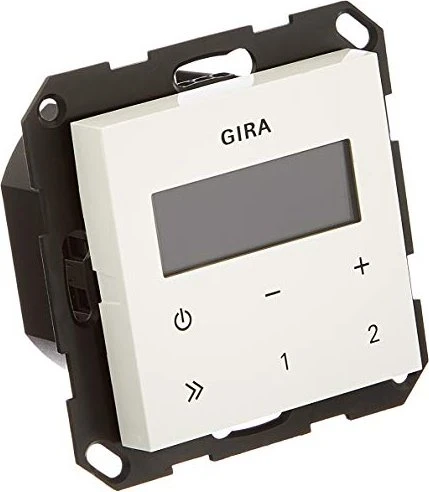 Gira System 55 Unterputz-Radio RDS, reinweiß glänzend