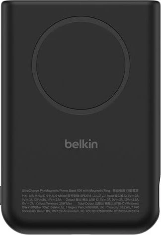 Belkin UltraCharge Pro Powerbank 10K mit Magnetring 10000mAh schwarz