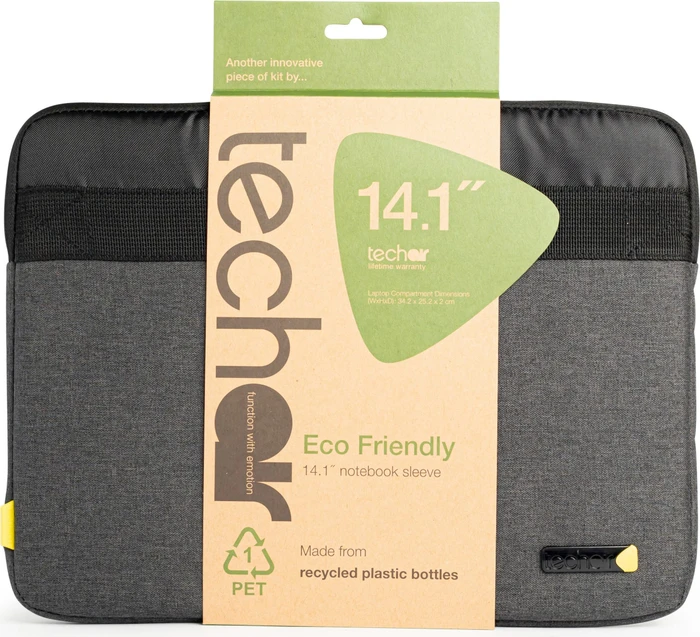 Ultron Techair Eco essential Laptop Sleeve 12-14.1" grau/schwarz