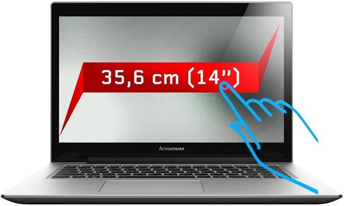 Lenovo IdeaPad U430 Touch, silber, Core i5-4200U, 8GB RAM, 256GB SSD, GeForce GT 730M, DE