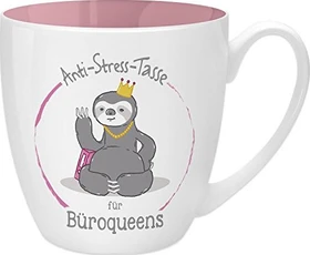 Sheepworld Kaffeebecher Anti-Stress Tasse für Büroqueens 450ml