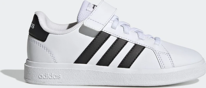 adidas Grand Court Court Elastic Lace and Top Strap cloud white/core black (Junior)
