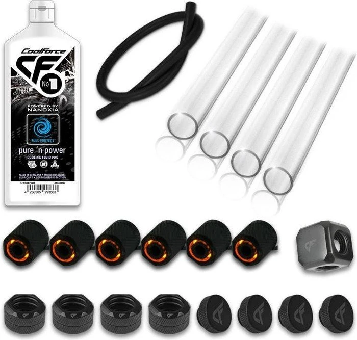 Nanoxia PETG Starter Pack 16/13mm orange beleuchtet