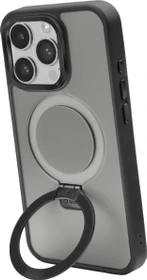 SBS Mobile Mag Stand Case für Apple iPhone 15 Pro transparent/schwarz