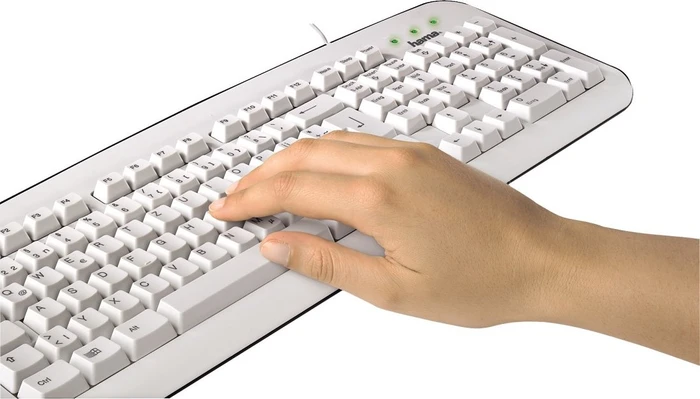 Hama K210 Basic Keyboard weiß, USB