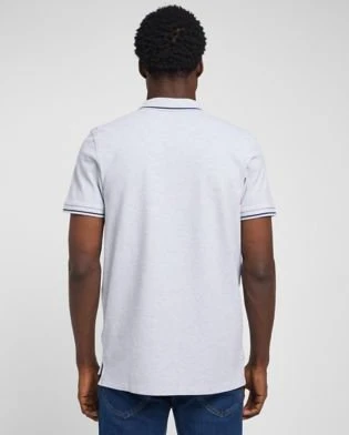 Lee Regular Pique Poloshirt kurzarm sharp grey mele (Herren)