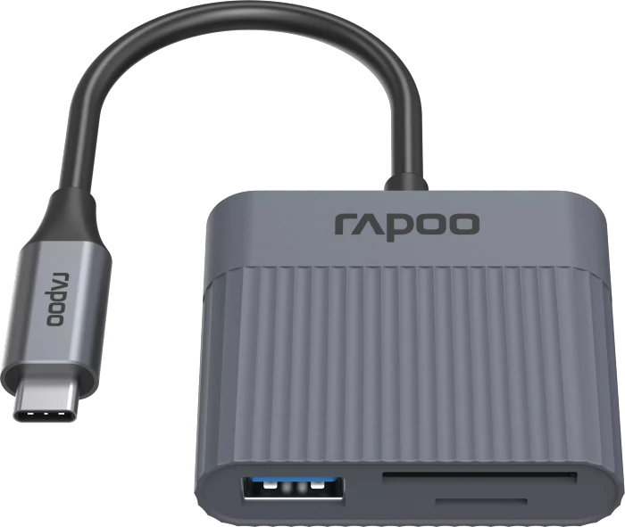 Rapoo UCR-3011 3-in-1 Kartenleser, 1x USB-C 3.0 [Stecker]