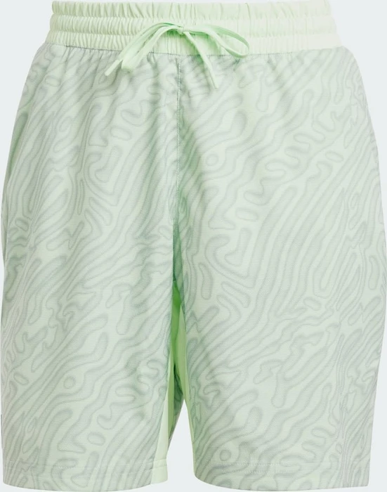 adidas Tennis Heat.RDY Pro Printed Ergo 7-Inch Tennis Hose kurz semi green spark/silver green (Herren)