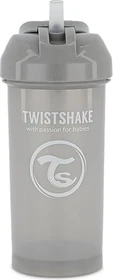 Twistshake Trinkbecher mit Strohhalm, 6+M, 360ml, perl grey