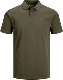 Jack & Jones Einfarbig Poloshirt kurzarm olive night (Herren)