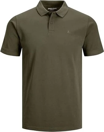 Jack & Jones Einfarbig Poloshirt kurzarm olive night (Herren)