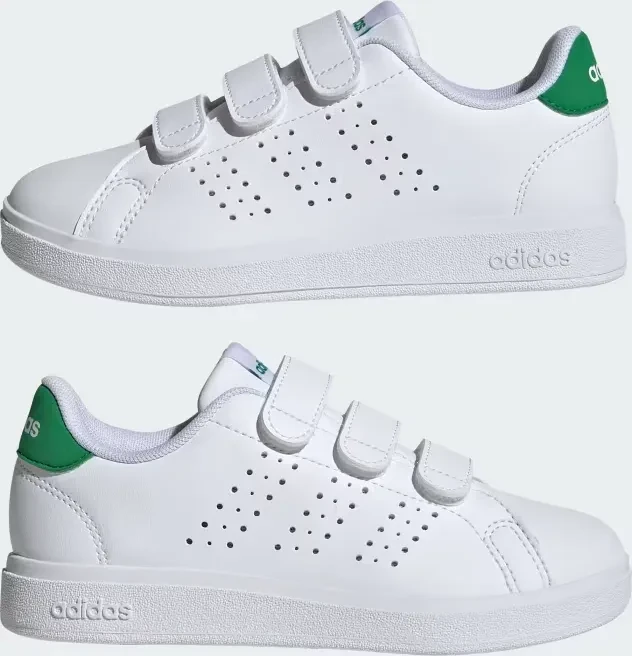 adidas Advantage Base 2.0 cloud white/green (Junior)