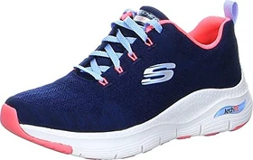 Skechers Arch Fit Comfy Wave blue/hot pink (Damen)