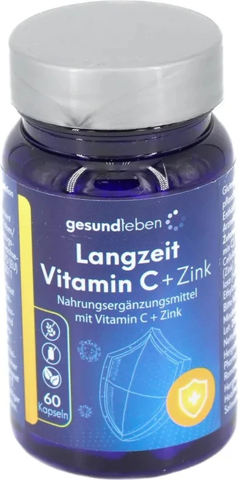 Gehe Gesund Leben Langzeit Vitamin C + Zink Kapseln, 60 Stück