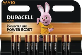 Duracell Plus Power Boost Micro AAA, 10er-Pack