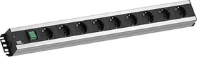 Bachmann Handwerkerleiste mit Schalter, 9-fach, 2m
