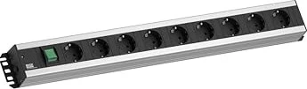 Bachmann Handwerkerleiste mit Schalter, 9-fach, 2m