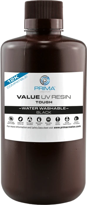 PrimaCreator Value Tough (ABS Like) Water Washable UV Black, 1.00kg