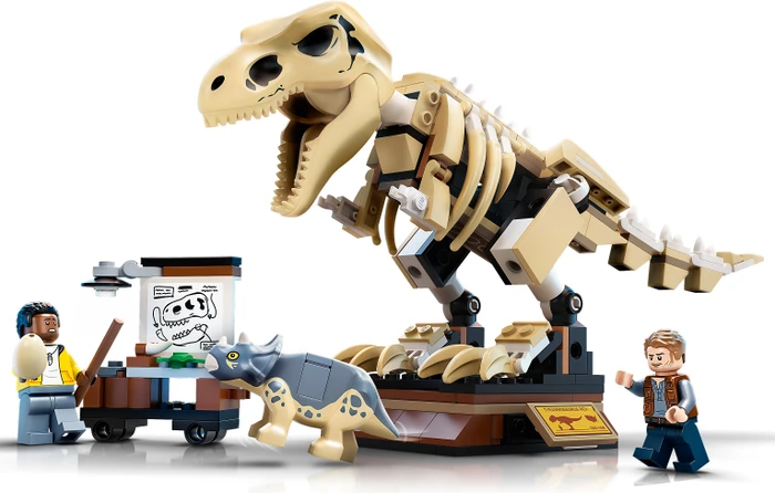 LEGO Jurassic World - T-Rex-Skelett in der Fossilienausstellung
